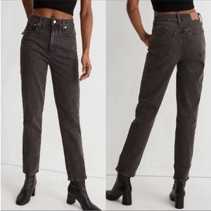 Madewell The Perfect Vintage High Rise Jeans: Lunar Black Grey Wash